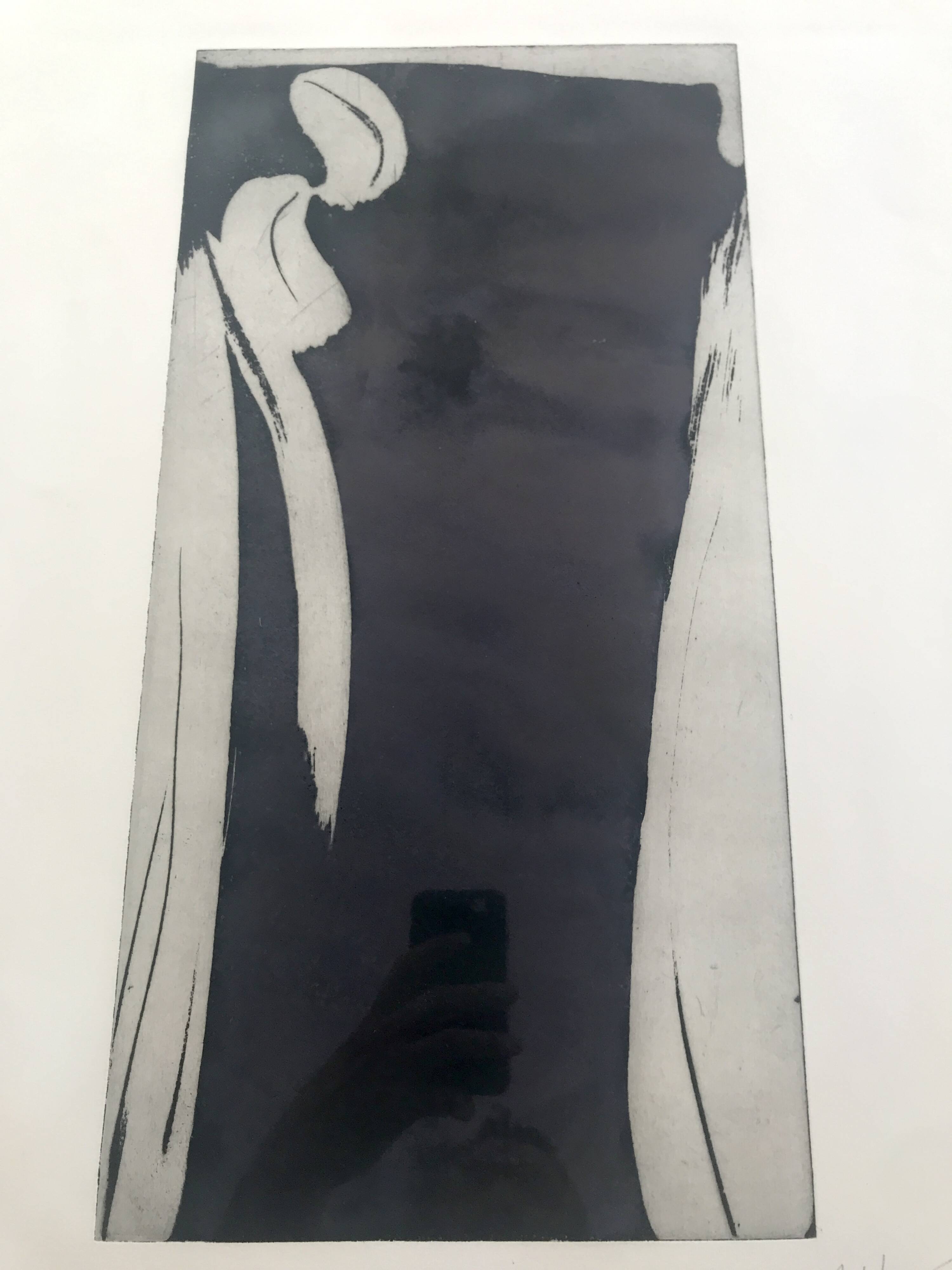 Olivier DEBRÉ: Original engraving signed in pencil Small character sign III, 1990 (Pernoud 218)