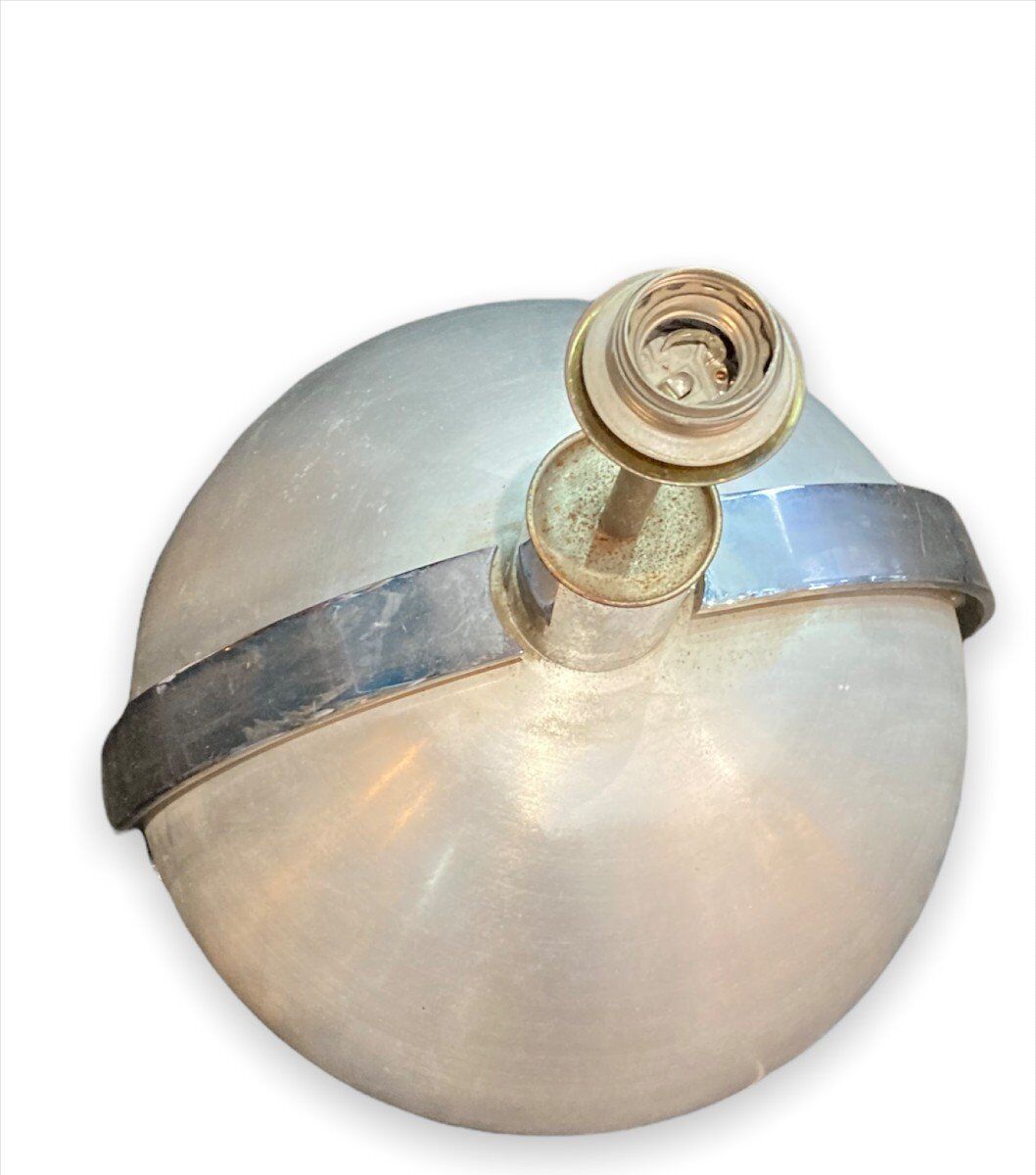 Kappa modernist lamp brushed steel circa 1960-1970 midcentury