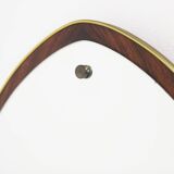 Scandinavian rosewood mirror, 84x42cm, Sweden, 1950