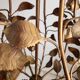 Chandelier hand-forged Hollywood Regency rose leaf decorations