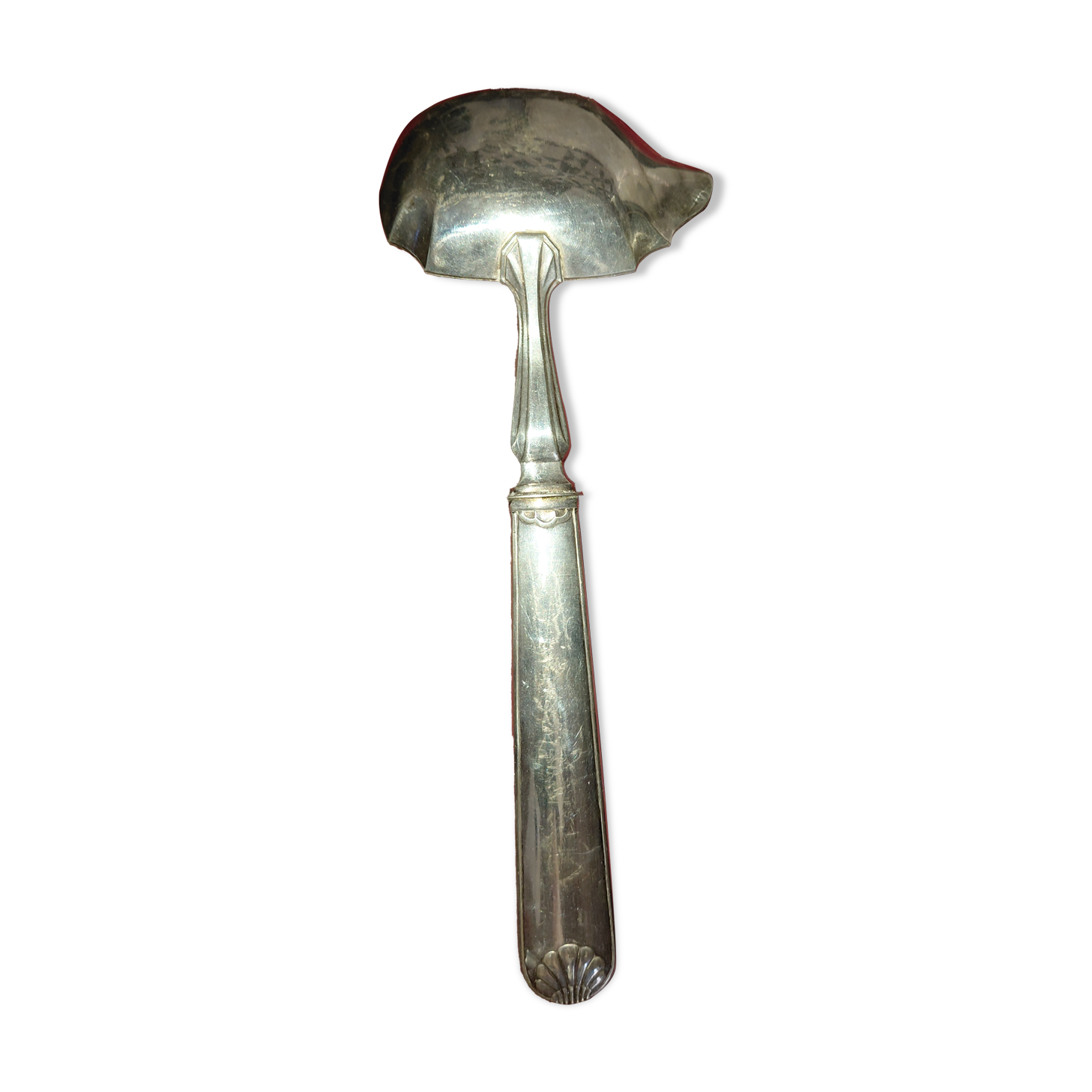 Silver-plated cream ladle