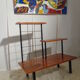 Shelf wood and metal vintage year 60