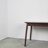 Vintage fold-out dining table with round corners
