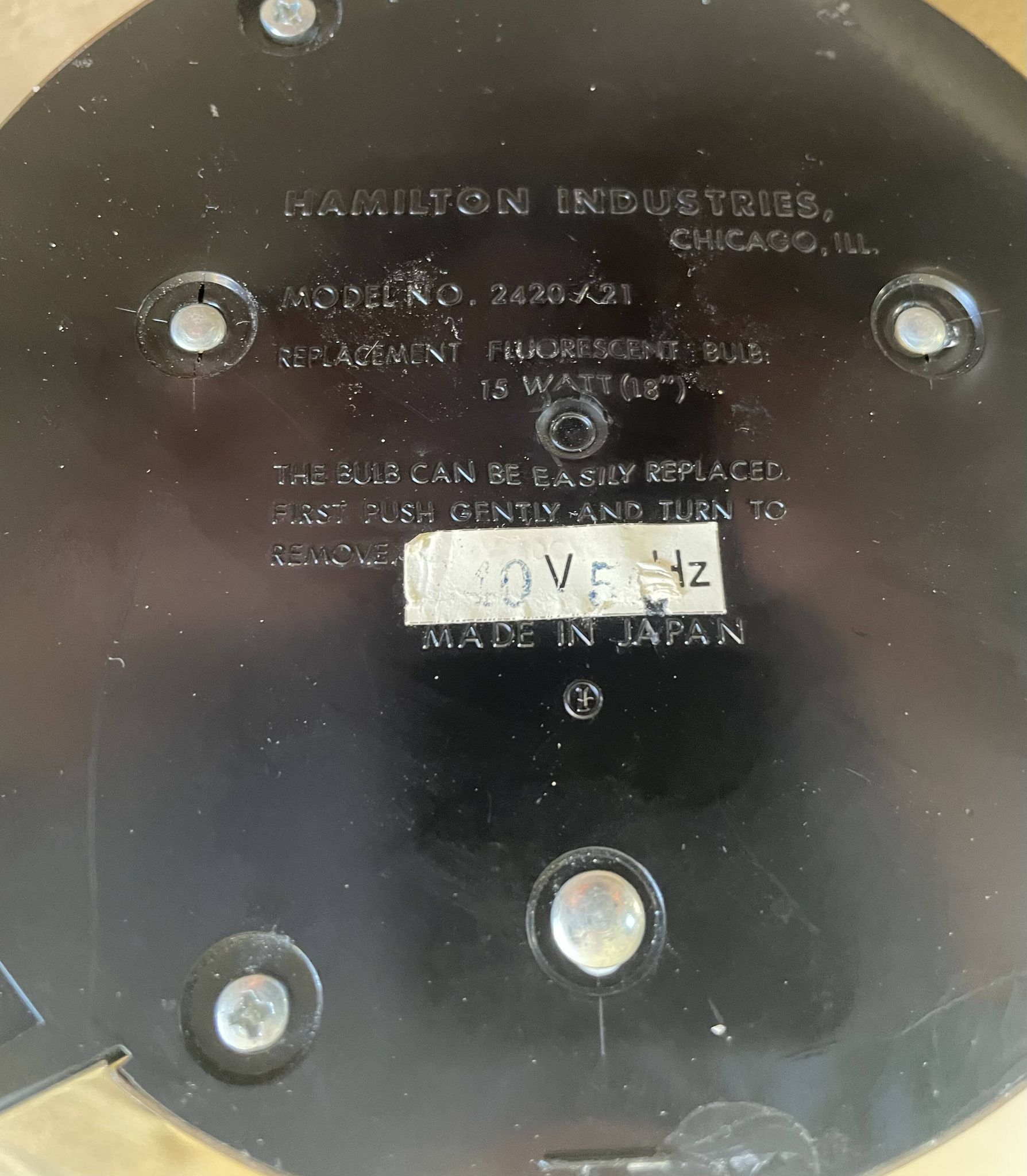 Hamilton Industries desk lamp reflector 48cm