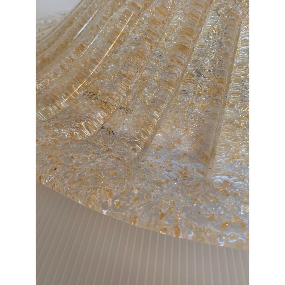 Plafonnier en verre de murano rouge