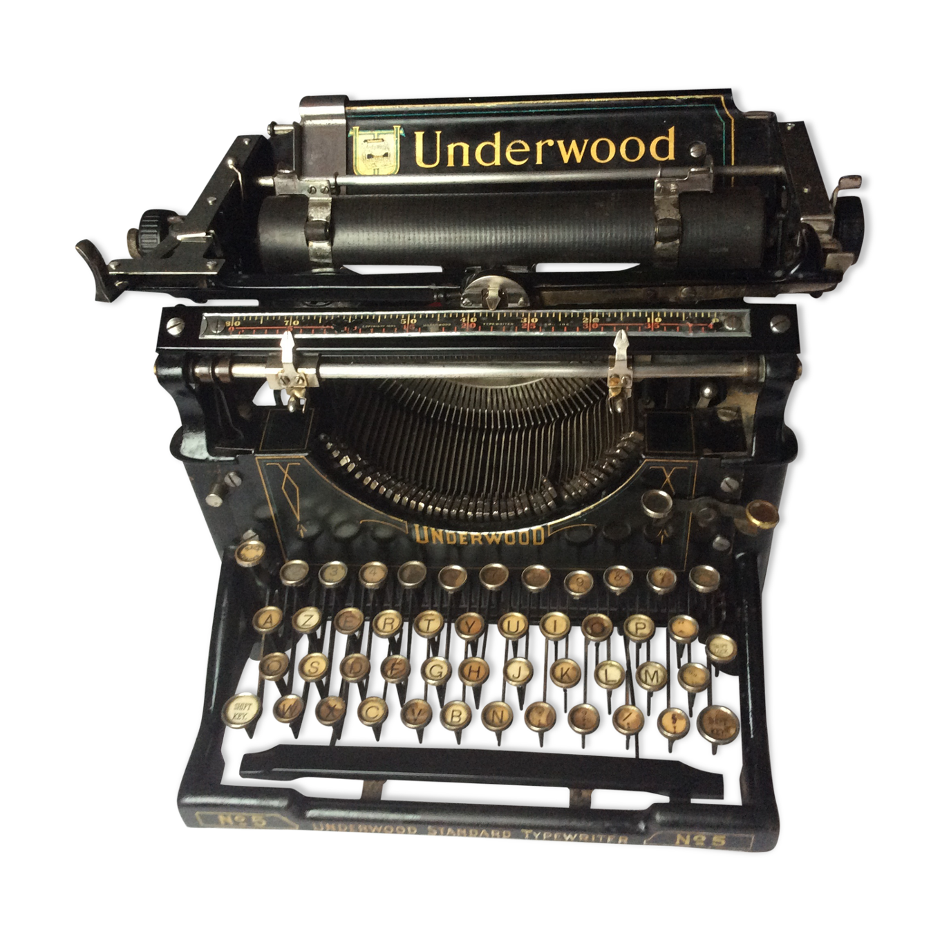 Machine à écrire ancienne Underwood n°5 Selency Machine à écrire ancienne Underwood n°5 Selency