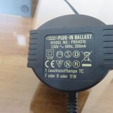 Minimalist teak and metal desk lamp, germany 2000s