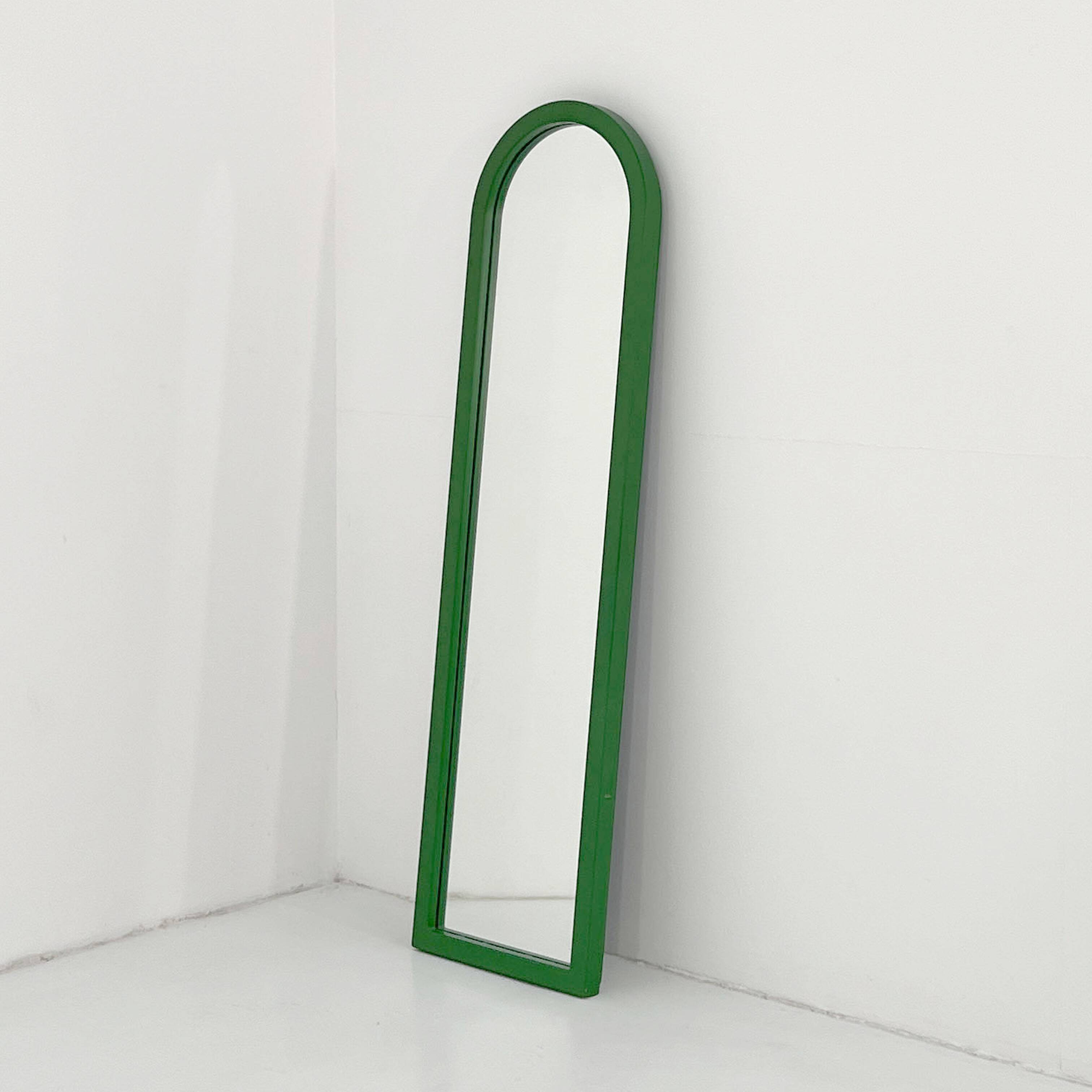 Green mirror by Anna Castelli Ferrieri for Kartell 1980