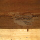 Old Italian curved trunk with fully restored "drawer"
