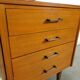 Fineer dressoir met draaibare bar en lades, barkast