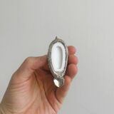 Silver plated duck shaped salt and pepper shakers