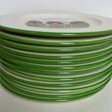 12 Tiffany flat plates gardener model