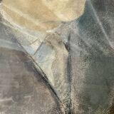 Portrait of a man in pastel under glass, signed, early 20th century.