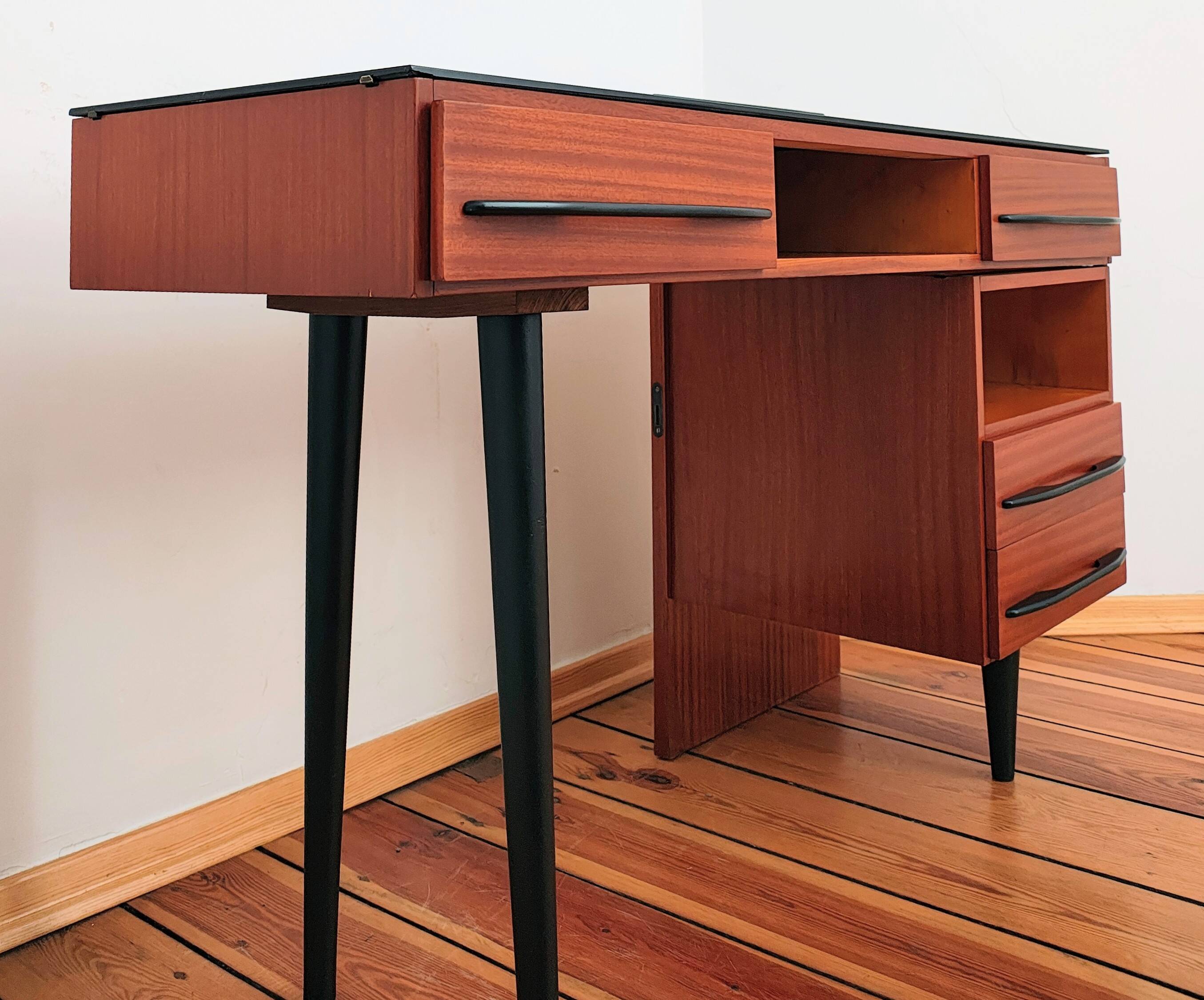 Czechoslovakian Desk by M. Pozar for Up Závody, 1960s, Set of 2