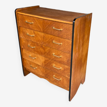 Commode en placage de chêne