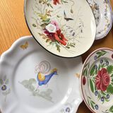 Set of 7 assorted plates