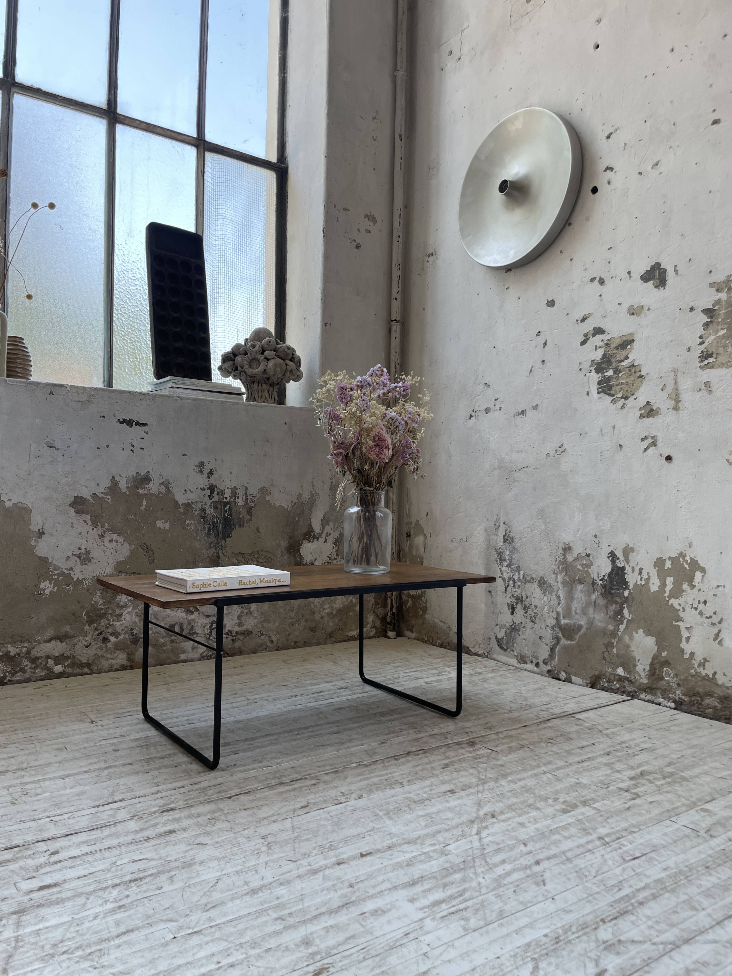 50s modernist oak coffee table