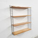 Vintage pinewood book shelves