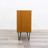 Two-door chest of drawers/sideboard with hairpin legs, 1960s. Restored