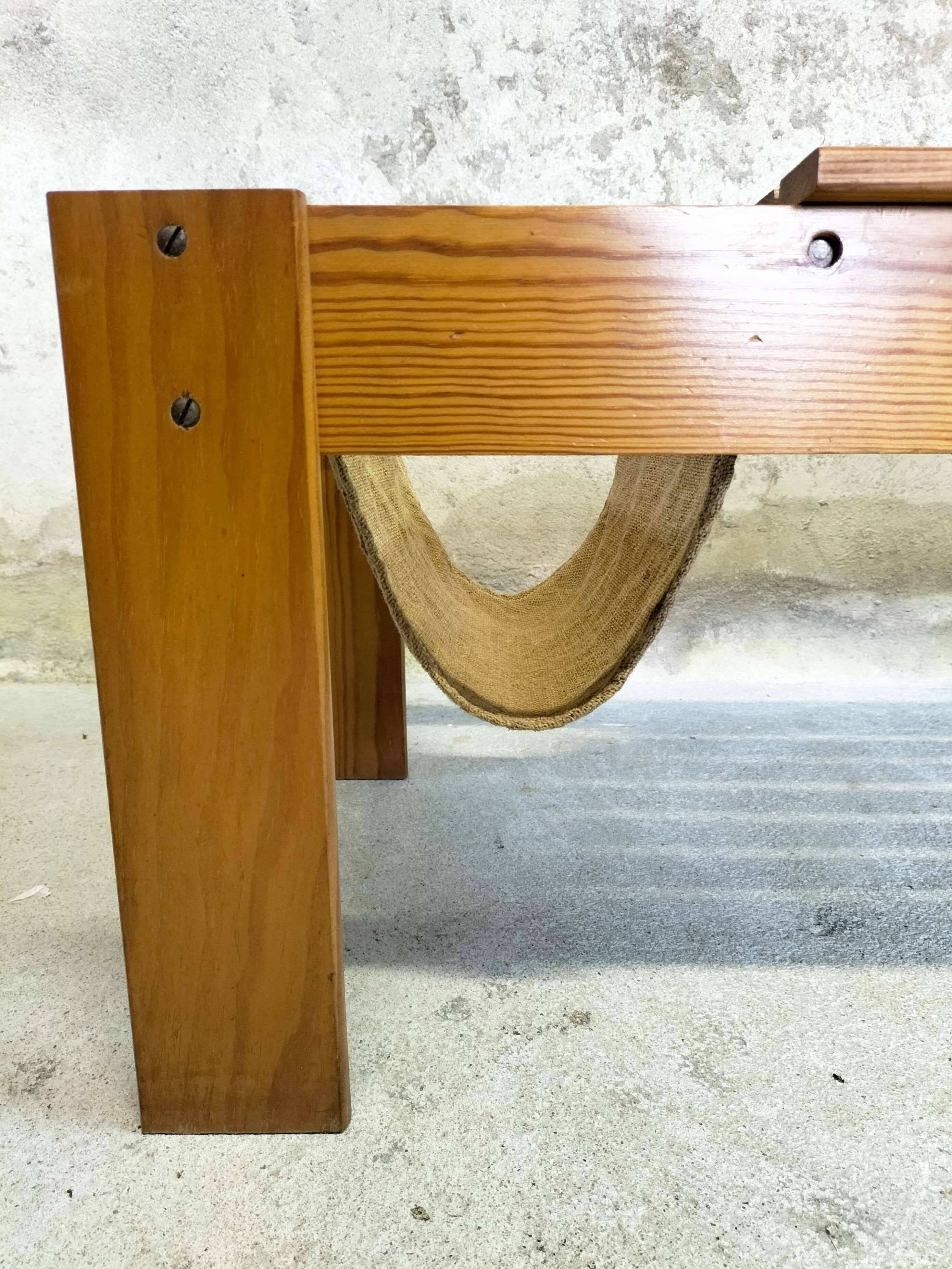 Vintage wooden coffee table
