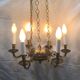 Empire chandelier with 6 lights