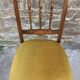 Paire de chaises 1900  bois & velours ocre doré — charme bourgeois