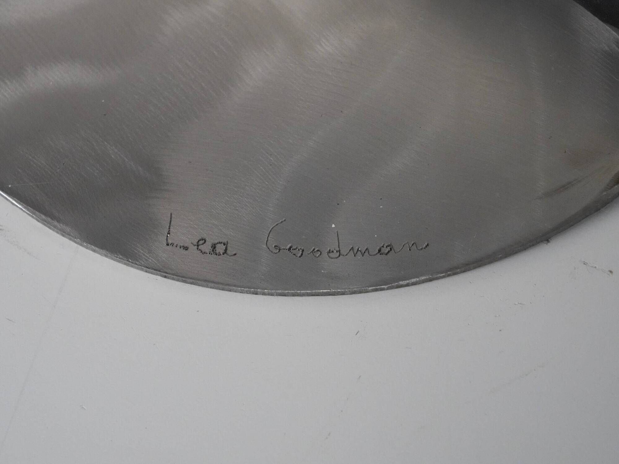 Abstract stainless steel sculpture by Lea Goodman, United Kingdom, 1980s