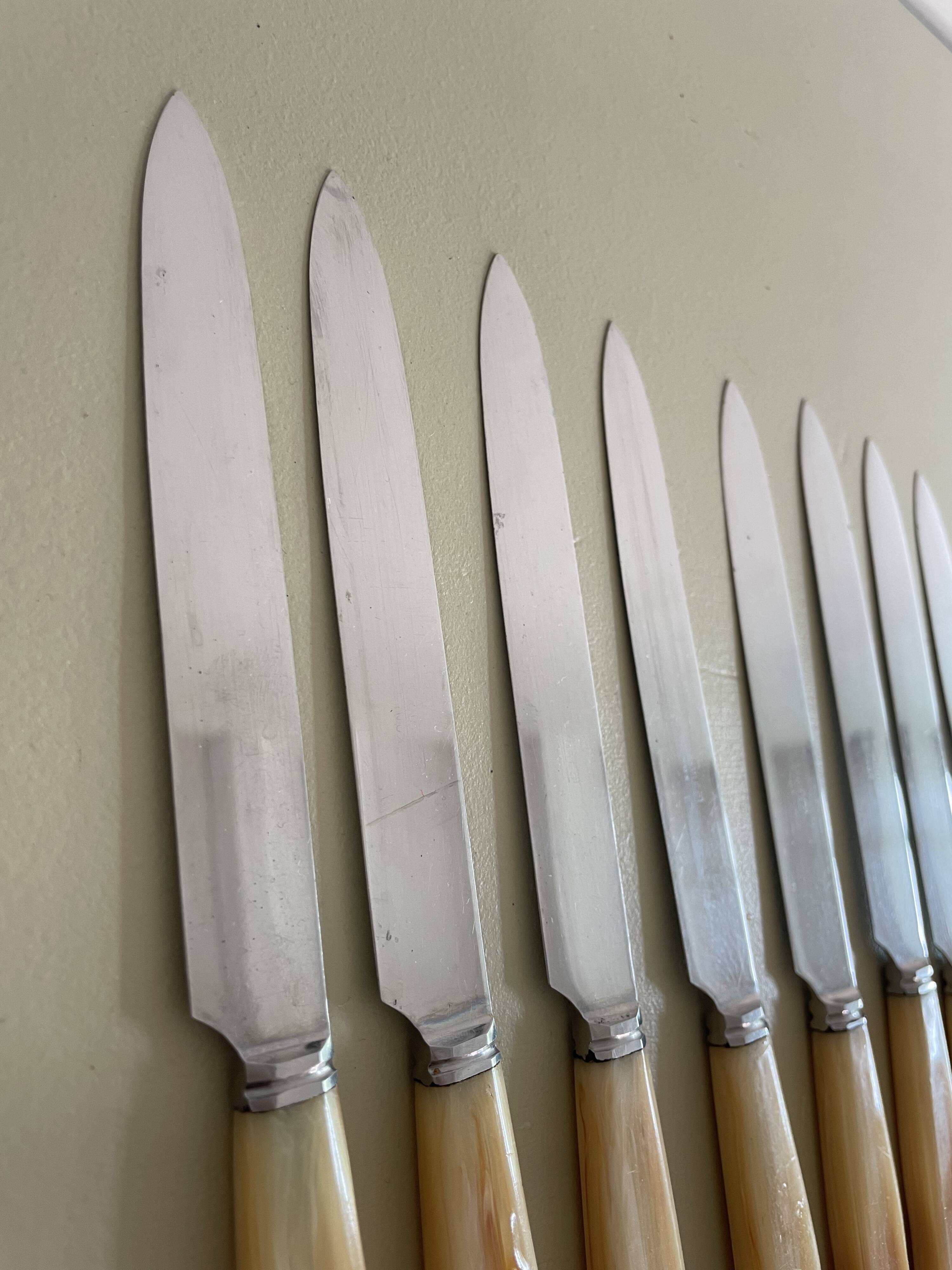 Set of 12 vintage knives