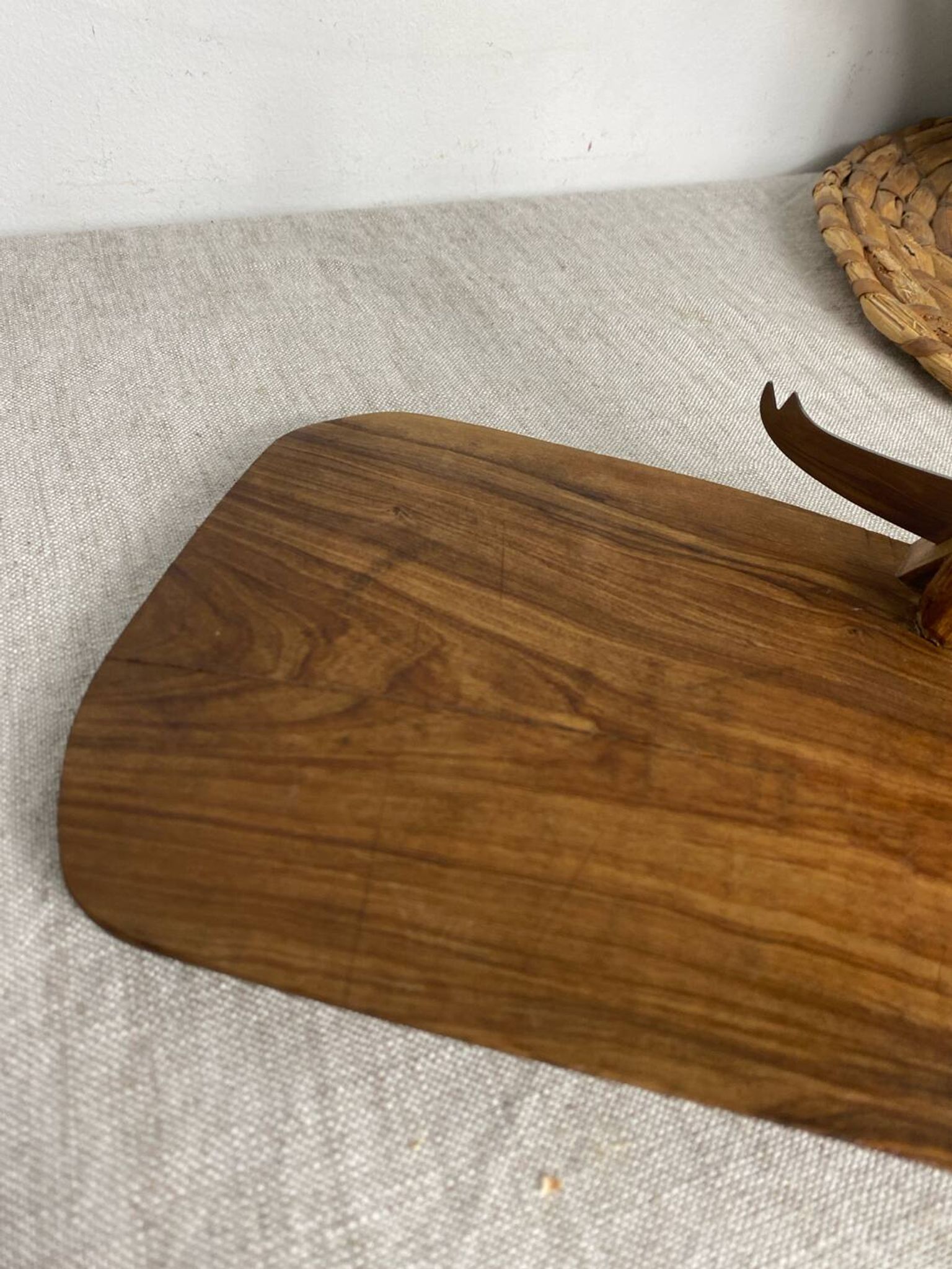 Olive wood cheese board