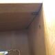 Oak bookcase with brass clogs, 60's