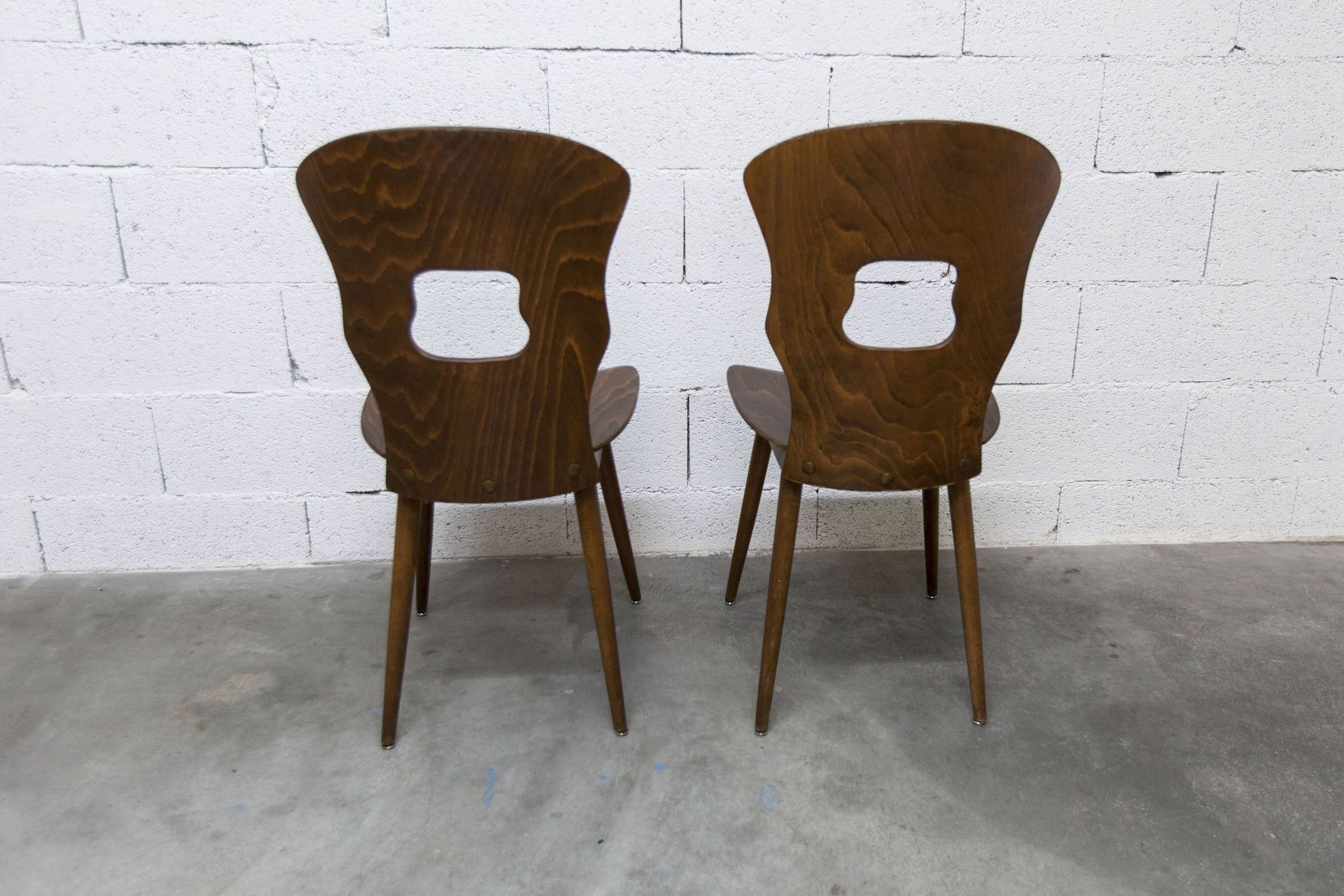 Pair of Baumann chairs model Gentiane 1960