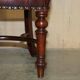 Chesterfield captain's armchair William IV in restored leather with hardwood.