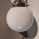 Art deco ball opaline white type brewery lamp
