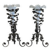 Vases anciens en fer forgé, Italie, XXe siècle