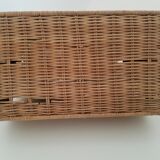 Vintage rattan letter carrier