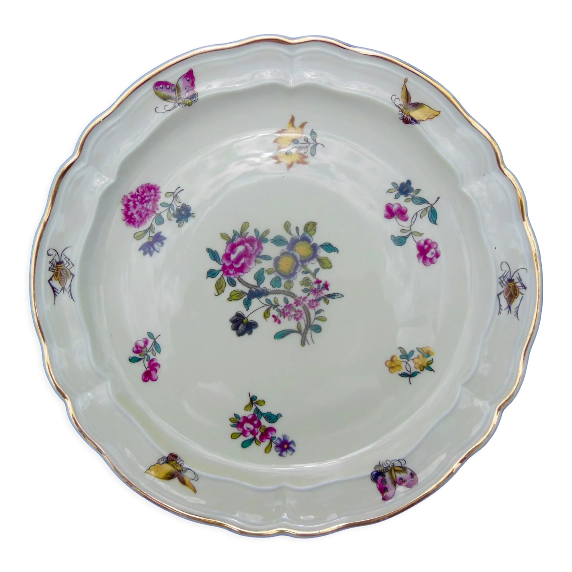 Assiette plate Bernardaud Porcelaine de Limoges