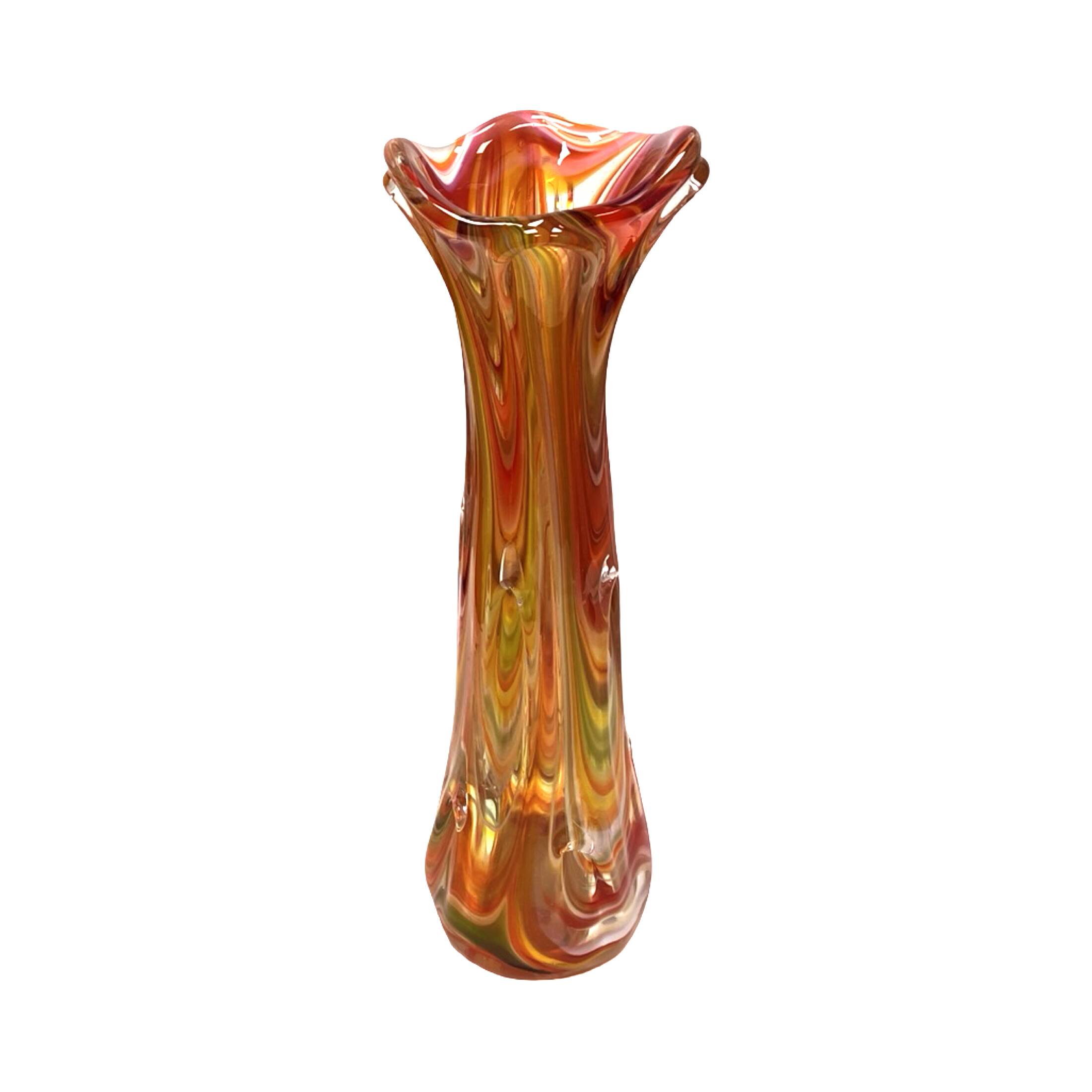 "Sękacz" vase – Ząbkowice Śląskie steelworks, Poland 1970s (42 cm)