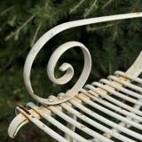 Arras bench for tree - vintage - white