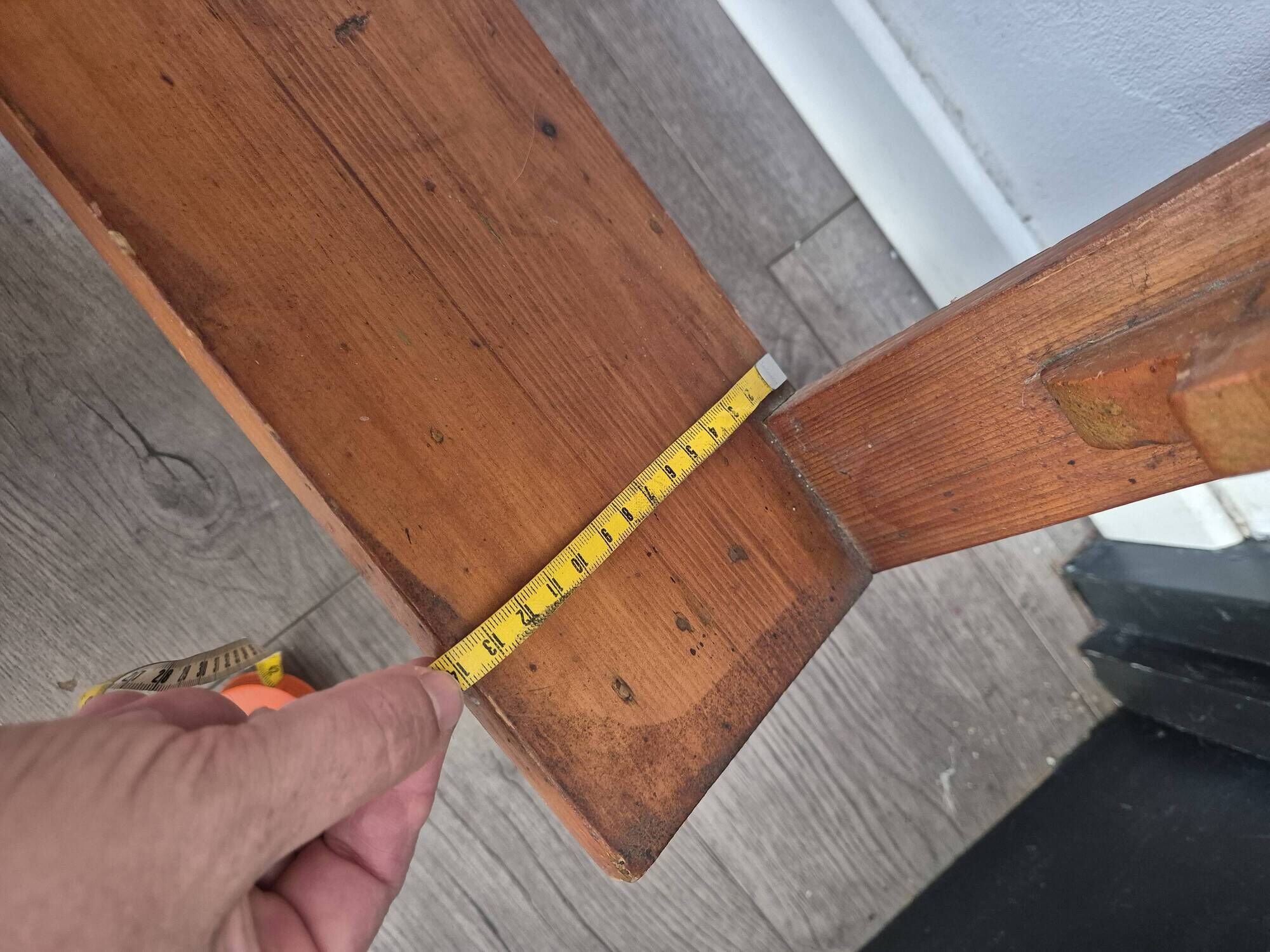 vintage wooden wall shelf Lichtenauer furniture