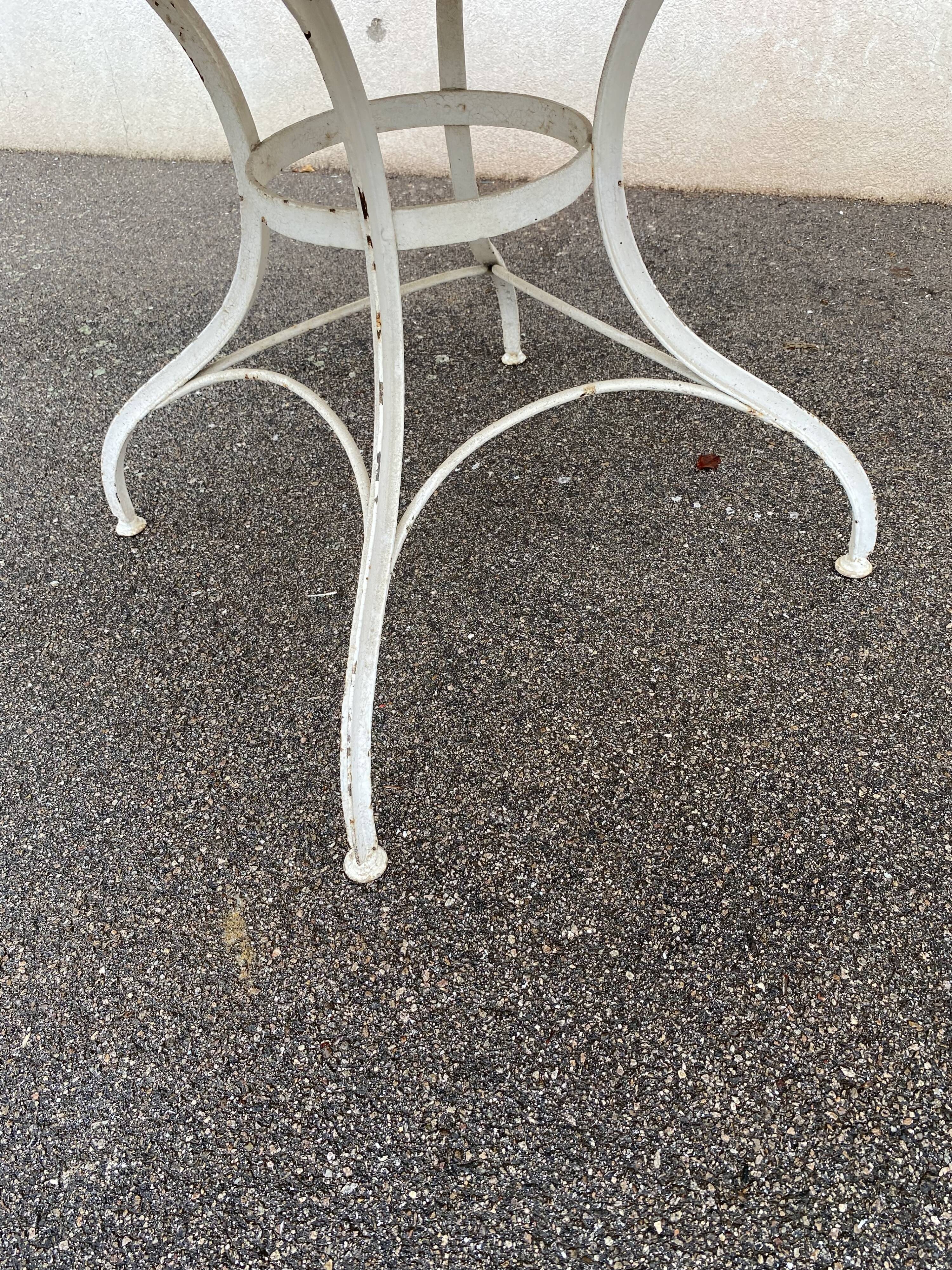 Sheet metal garden table