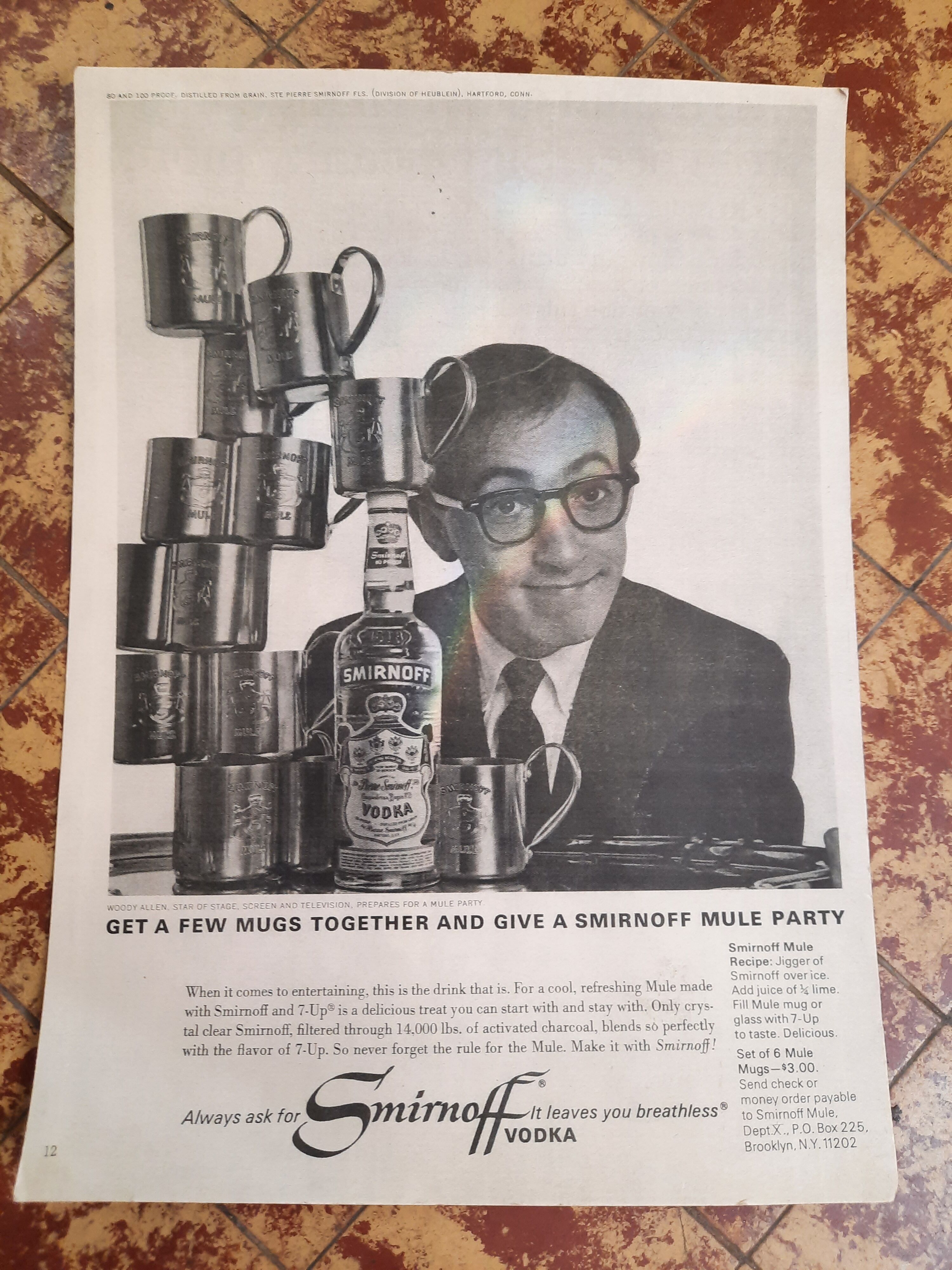 Affiche publicitaire Woody Allen