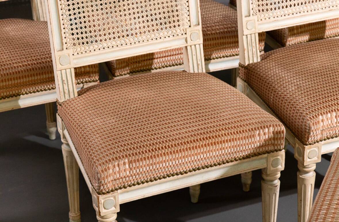 Set of 6 Louis XVI style chairs