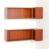 Pair of vintage 1950s Scandinavian corner shelves