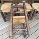 Set de 4 chaises paillées