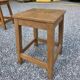 Pair of low stools in solid oak
