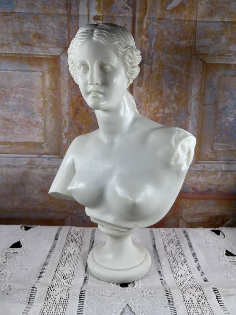 Bust of Venus – Aphrodite – White neoclassical sculpture – 32 cm