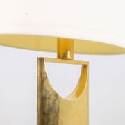 Lampe en bronze doré de forme H. 20e siècle.