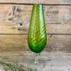 Vase vintage en verre empoli vert