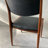 4 scandinavian teak chairs