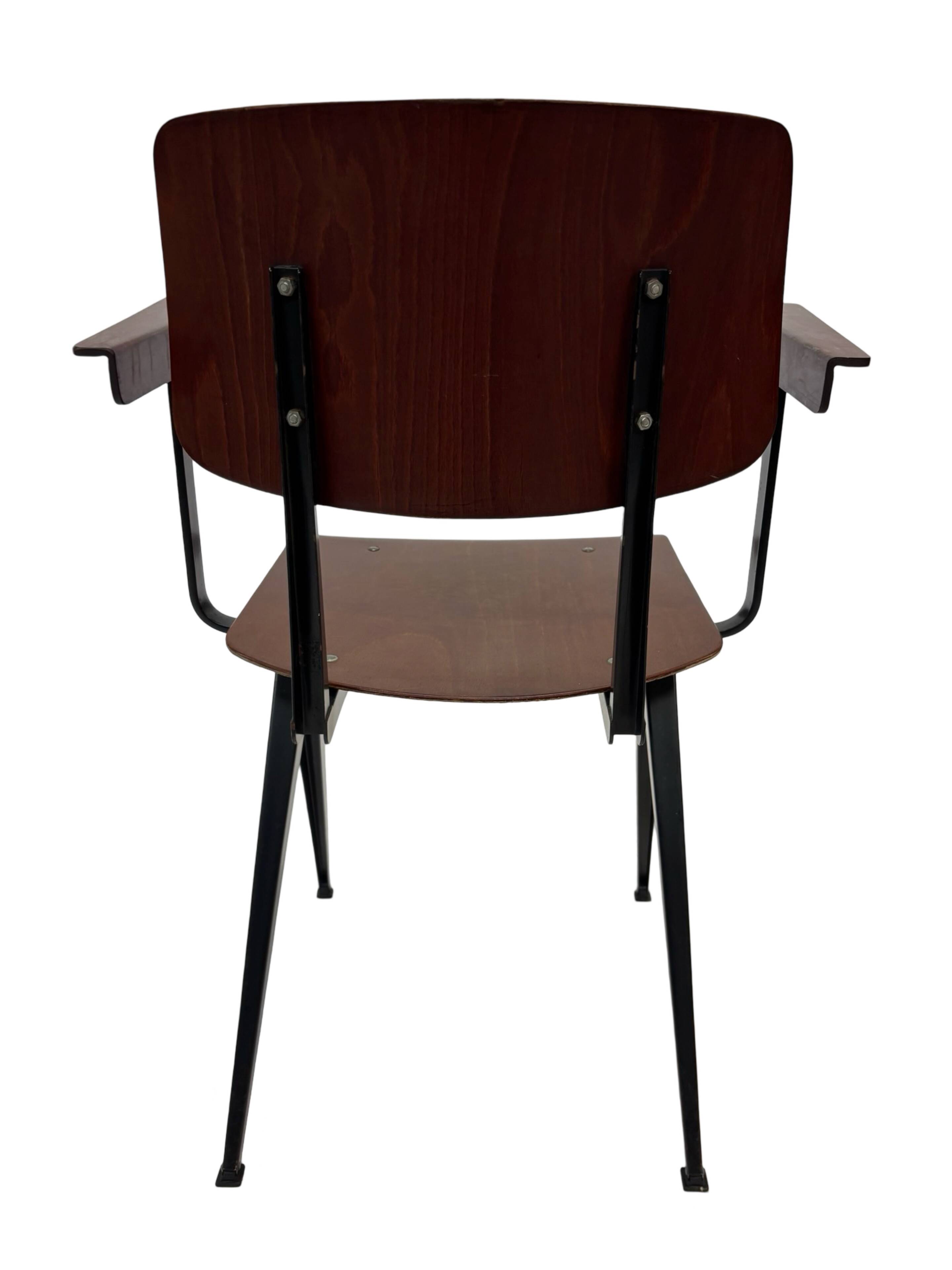Vintage Galvanitas S16 chair with armrests, 1960 Netherlands Design